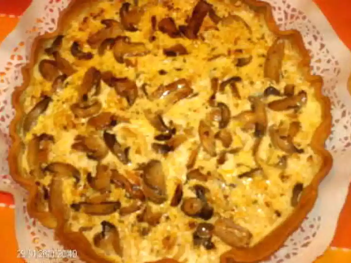 Quiche de Frango com Cogumelos