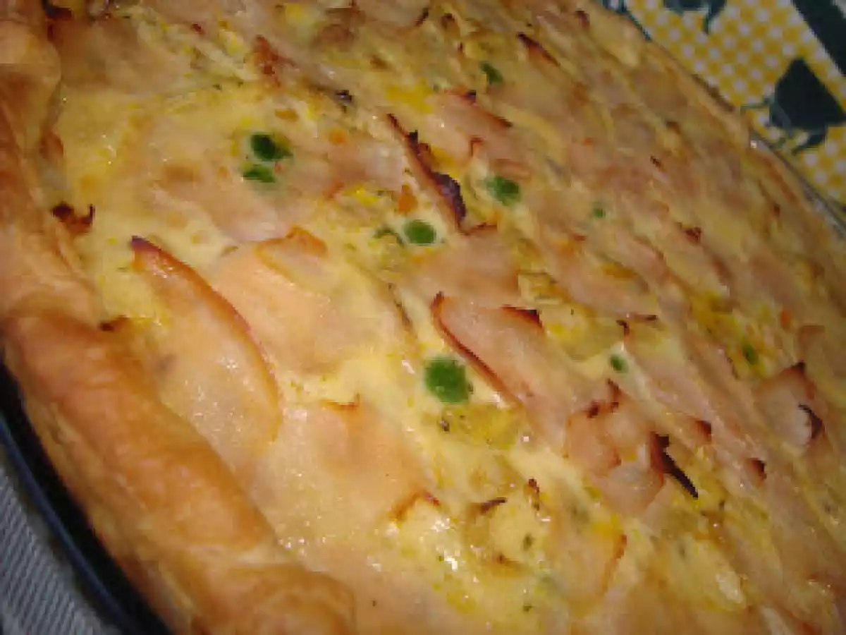 Quiche de frango e legumes