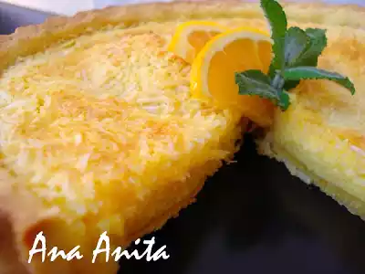 Quiche de laranja e coco