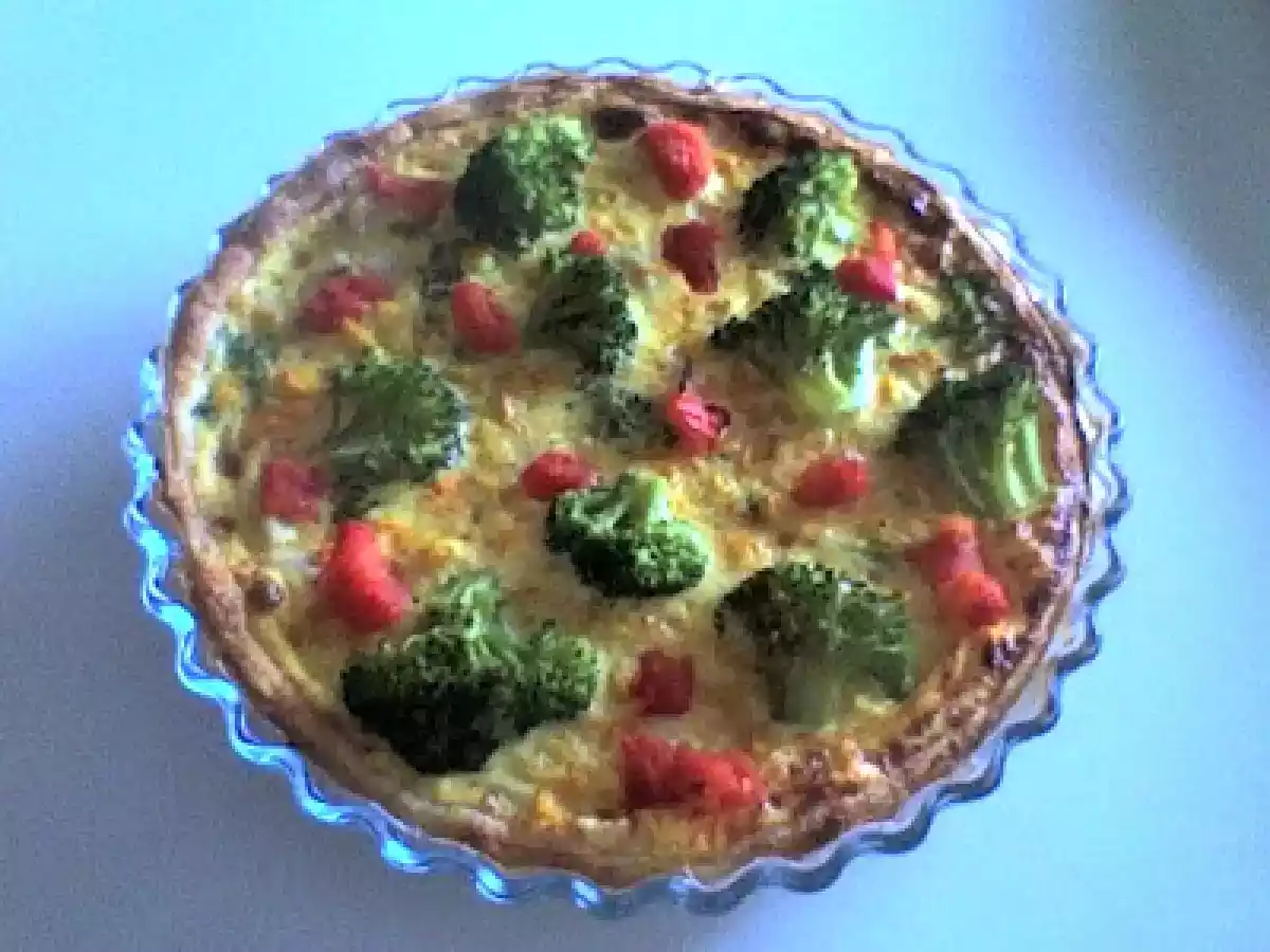 Quiche de peixe e legumes
