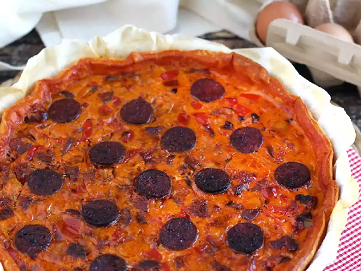 Quiche de pimentos e chouriço - foto 2
