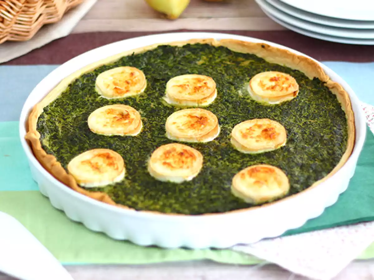 Quiche de queijo de cabra e espinafre - foto 2