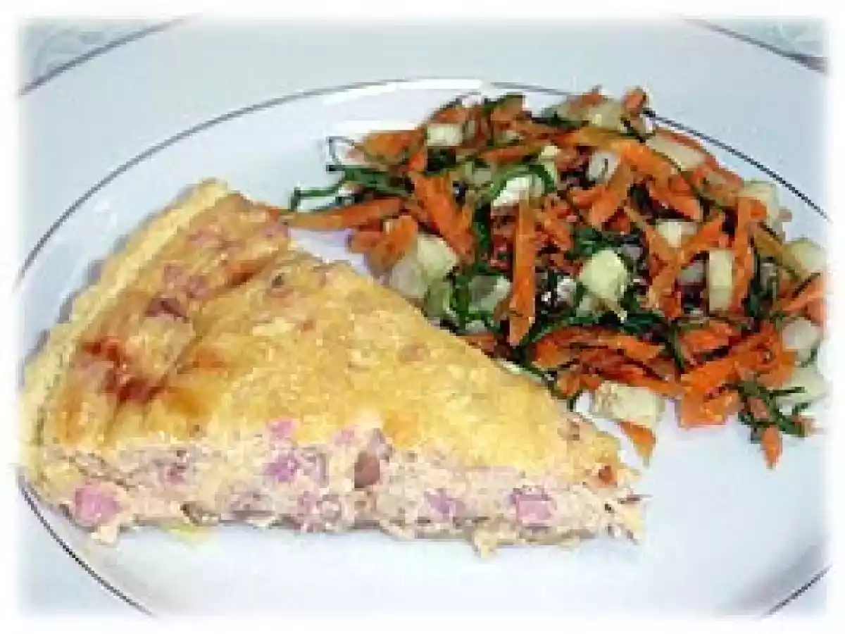 QUICHE DE QUEIJO E PRESUNTO