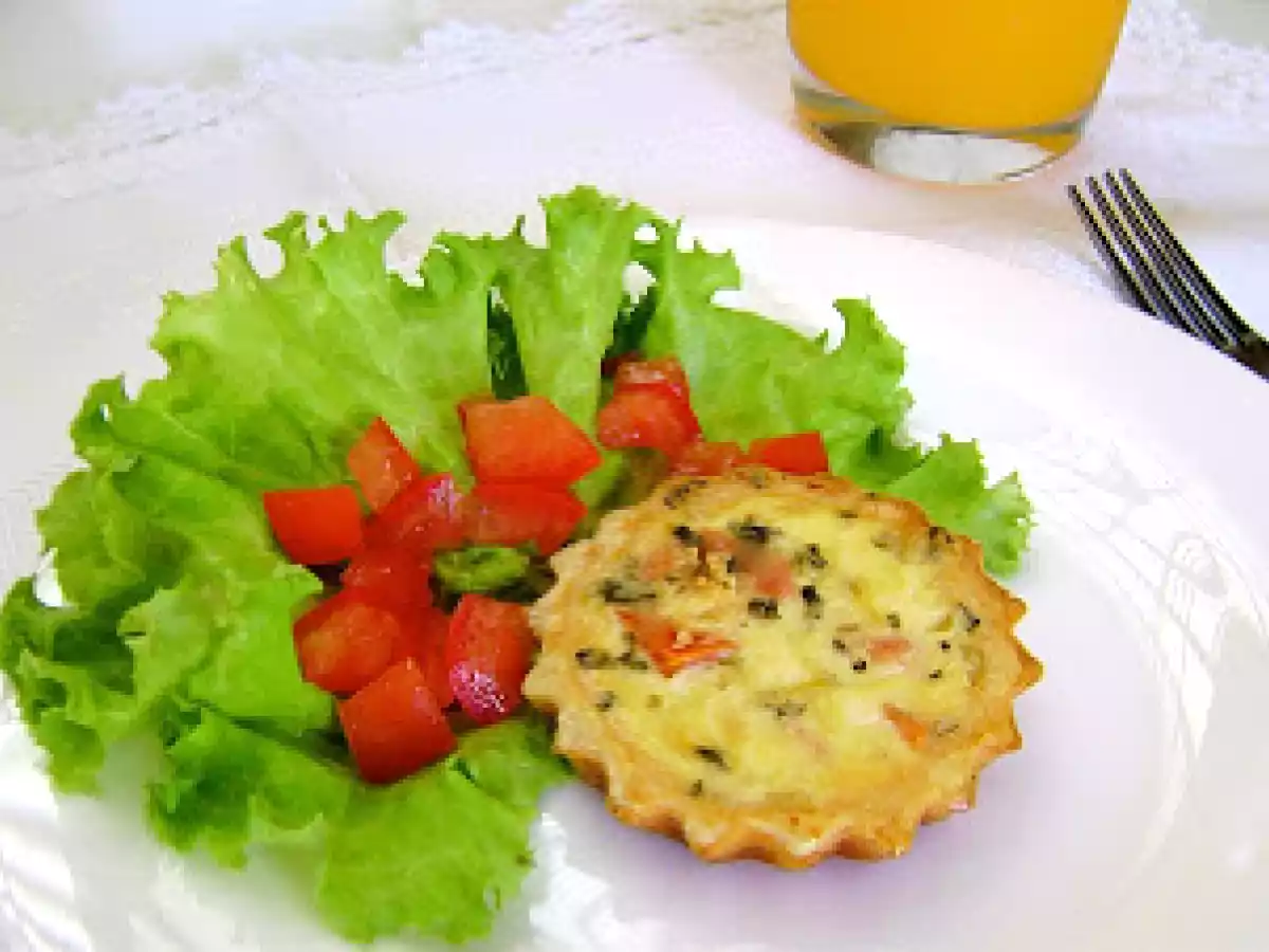 QUICHE DE QUEIJO E PRESUNTO