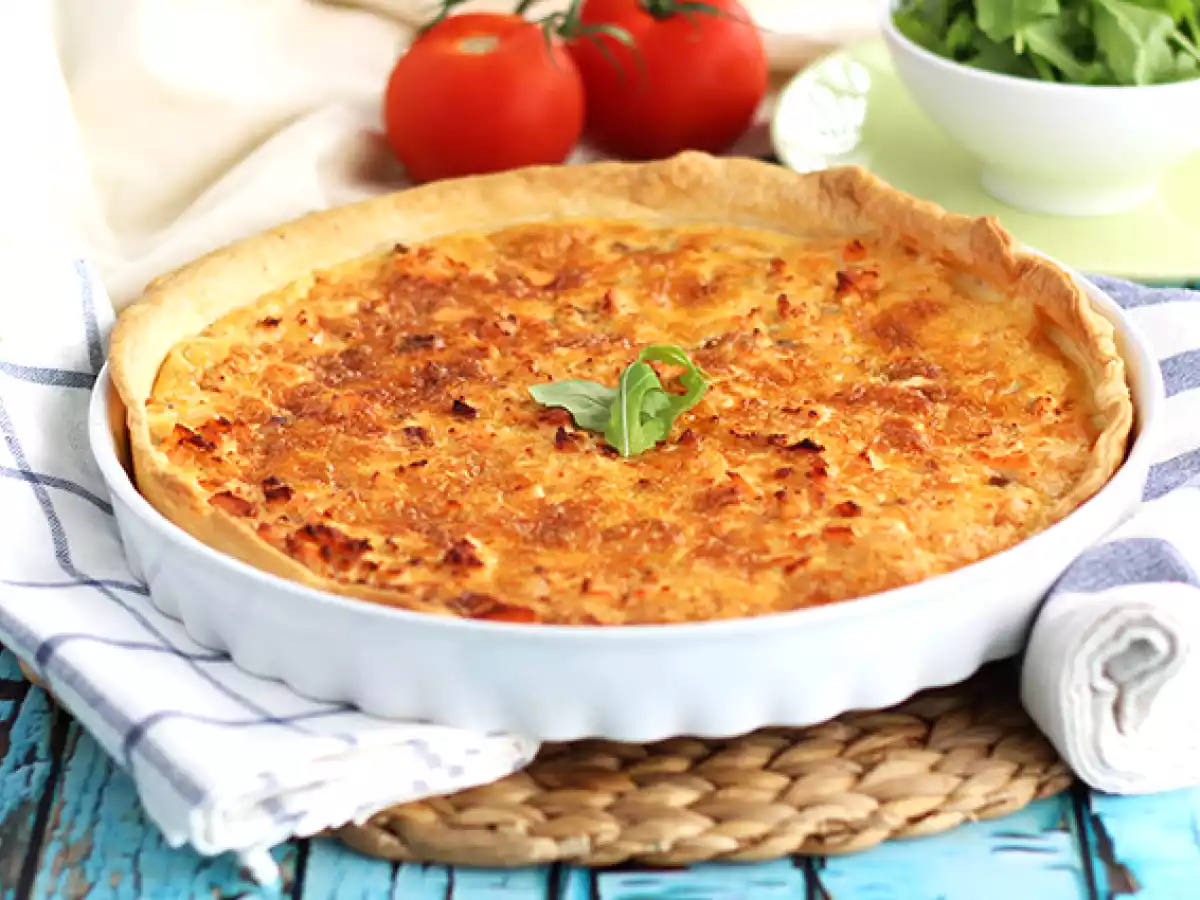 Quiche de Salmão fácil e rápido
