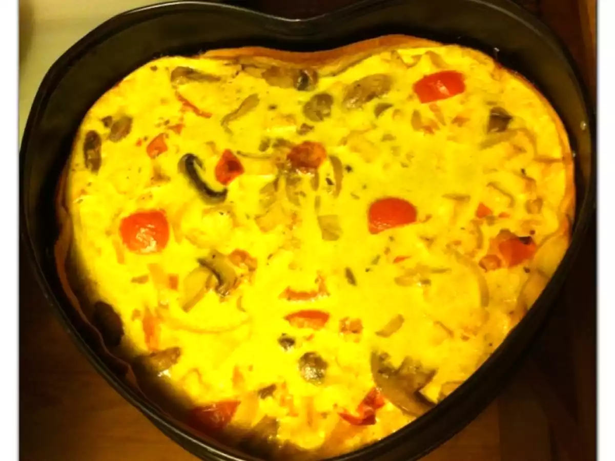 Quiche de Tofu e Cogumelos
