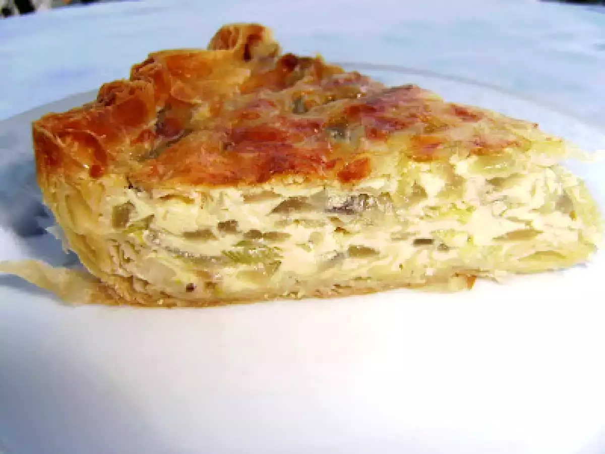 Quiche Folhada de Cebolas e Alho-Poró - foto 3