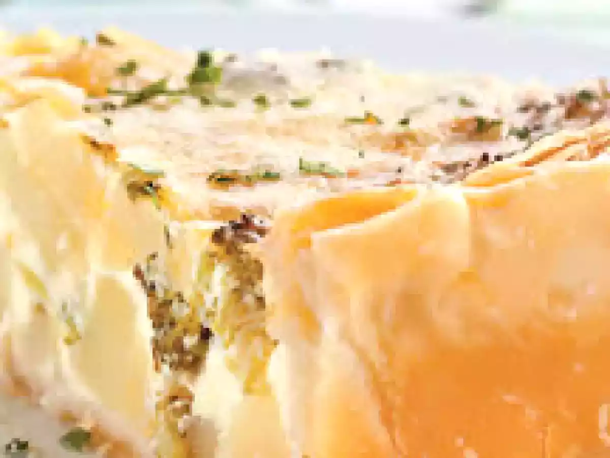 Quiche folhado de batata e brócolis