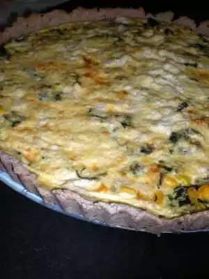 Quiche integral de brócolis e milho