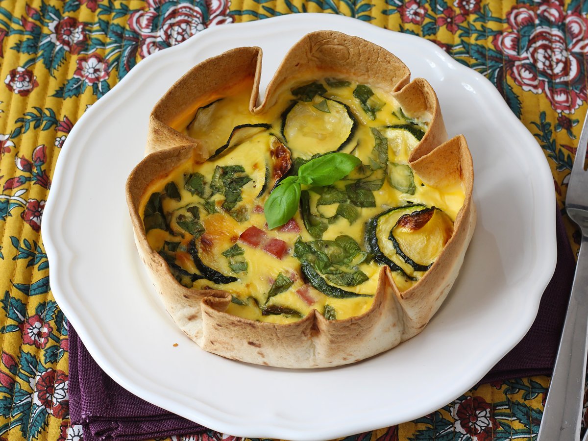 Quiche rústica com crosta de tortilha: leve, crocante e irresistível - foto 3
