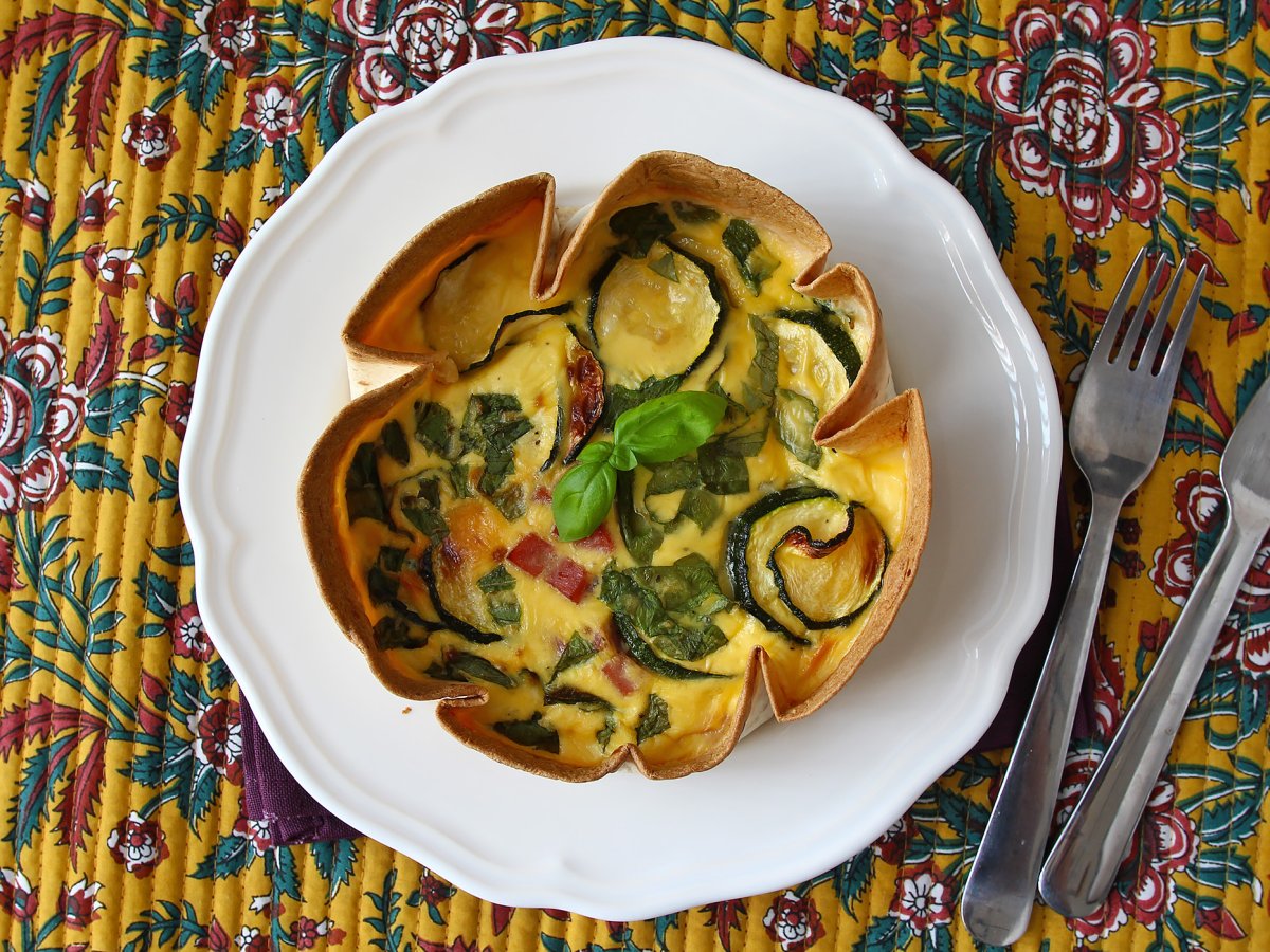 Quiche rústica com crosta de tortilha: leve, crocante e irresistível - foto 5