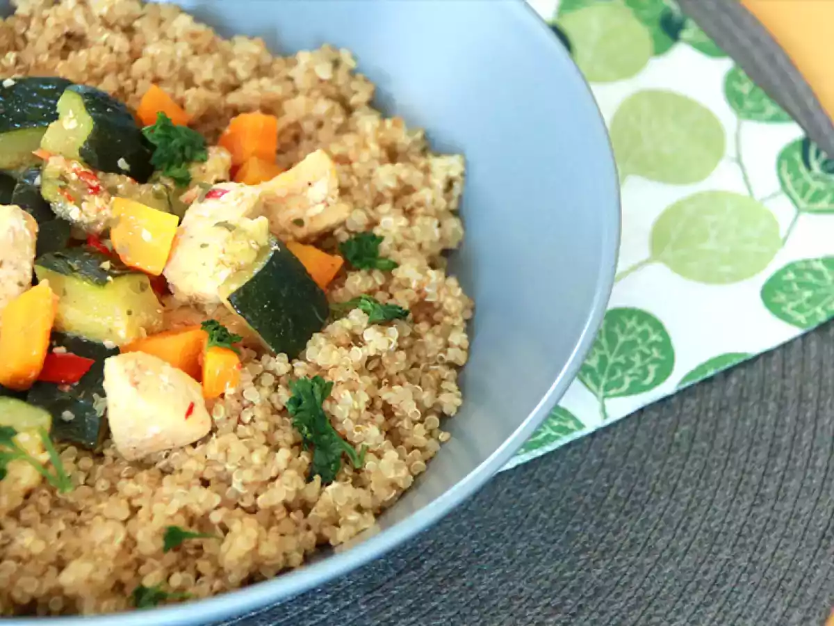 Quinoa com legumes e frango - foto 2
