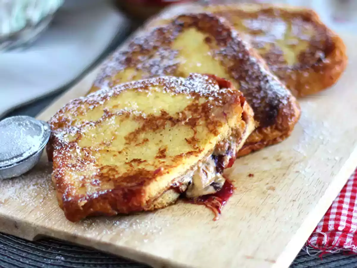 Rabanada de amendoim e frutos vermelhos (fatia dourada) - foto 4