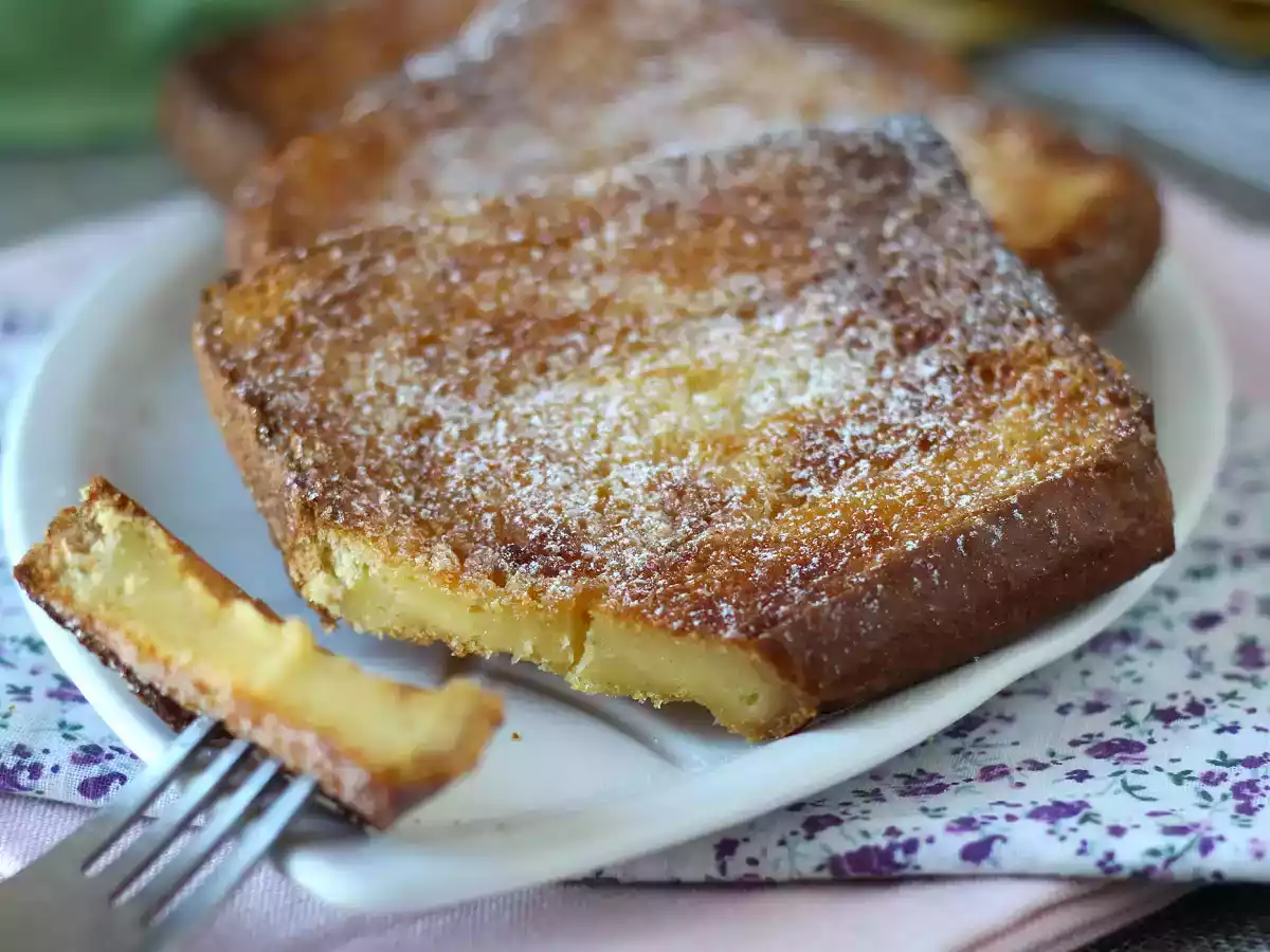Rabanada (estilo torrija) de brioche na Airfryer: crocante e fácil a preparar