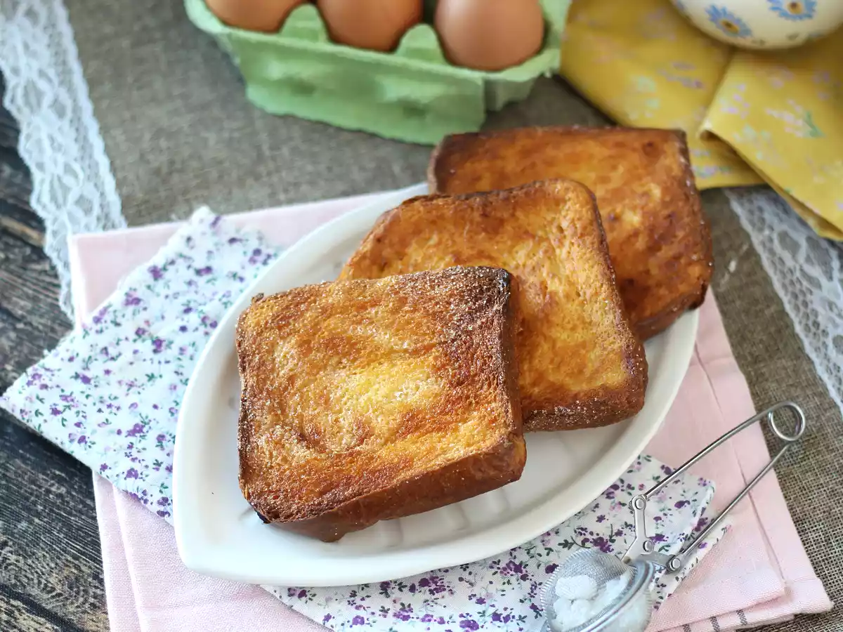Rabanada (estilo torrija) de brioche na Airfryer: crocante e fácil a preparar - foto 2