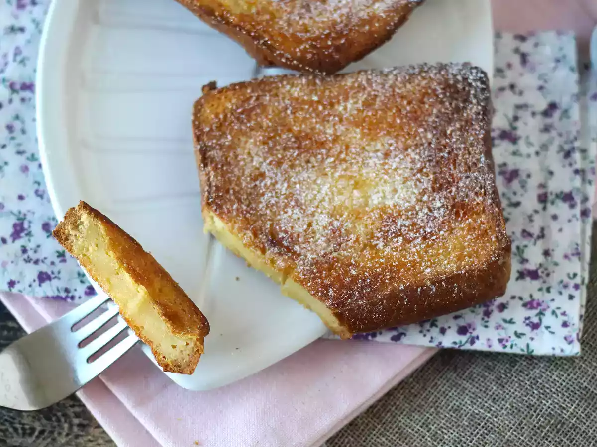 Rabanada (estilo torrija) de brioche na Airfryer: crocante e fácil a preparar - foto 5