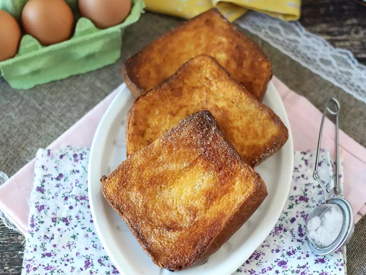Rabanada (estilo torrija) de brioche na Airfryer: crocante e fácil a preparar - foto 6