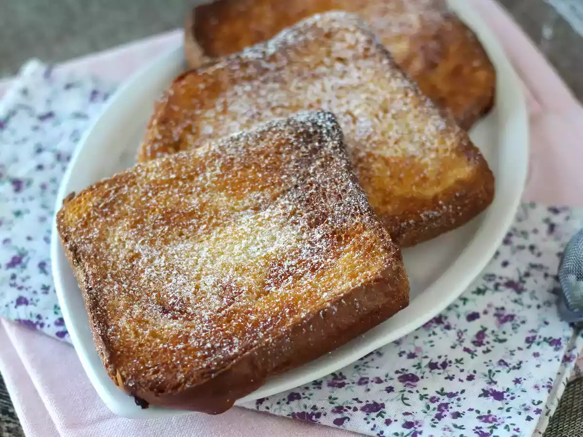 Rabanada (estilo torrija) de brioche na Airfryer: crocante e fácil a preparar - foto 7