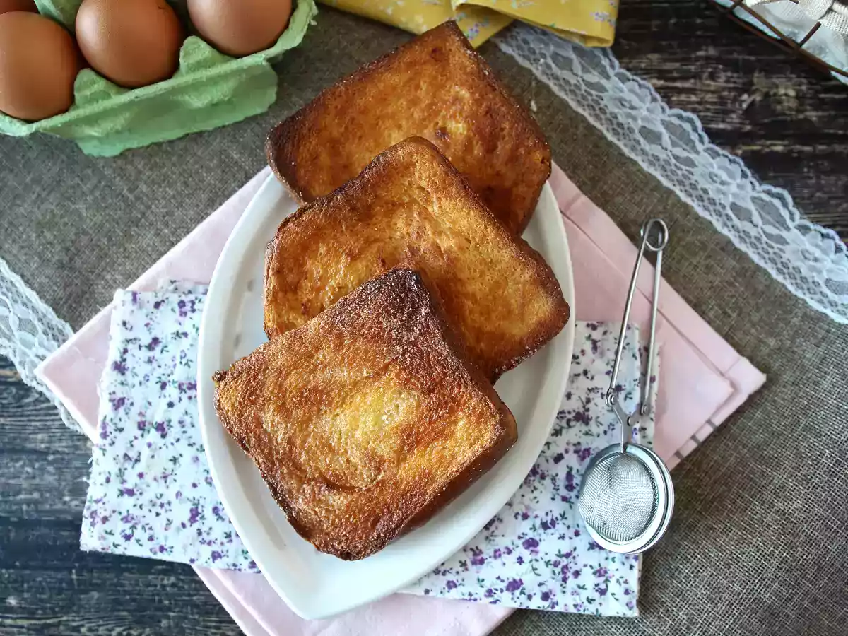Rabanada (estilo torrija) de brioche na Airfryer: crocante e fácil a preparar - foto 8