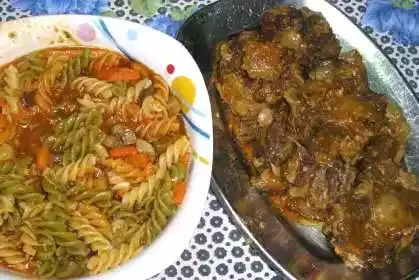 Rabo de boi estufado