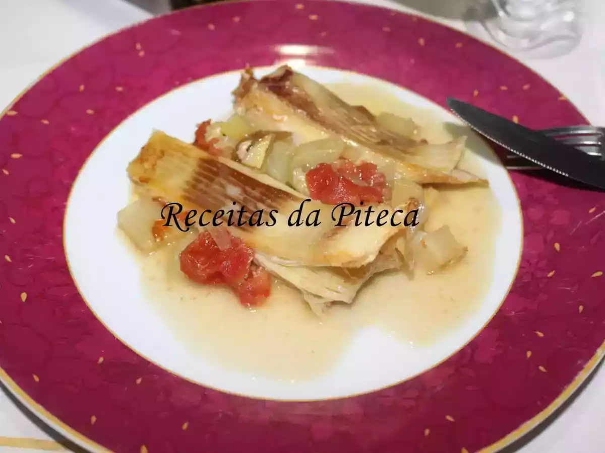 Raia assada em cama de legumes - foto 2