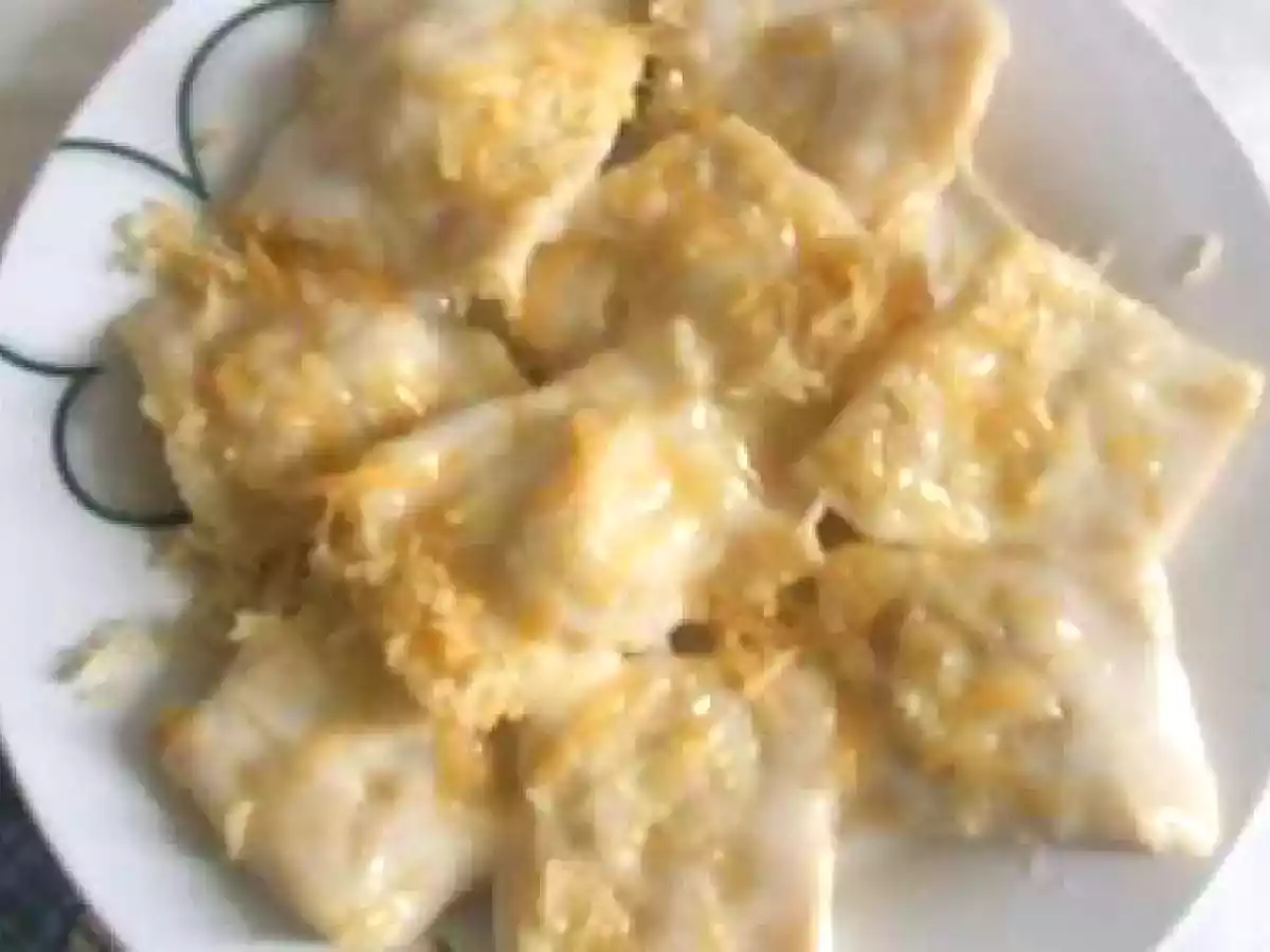 Ravioli com recheio de frango