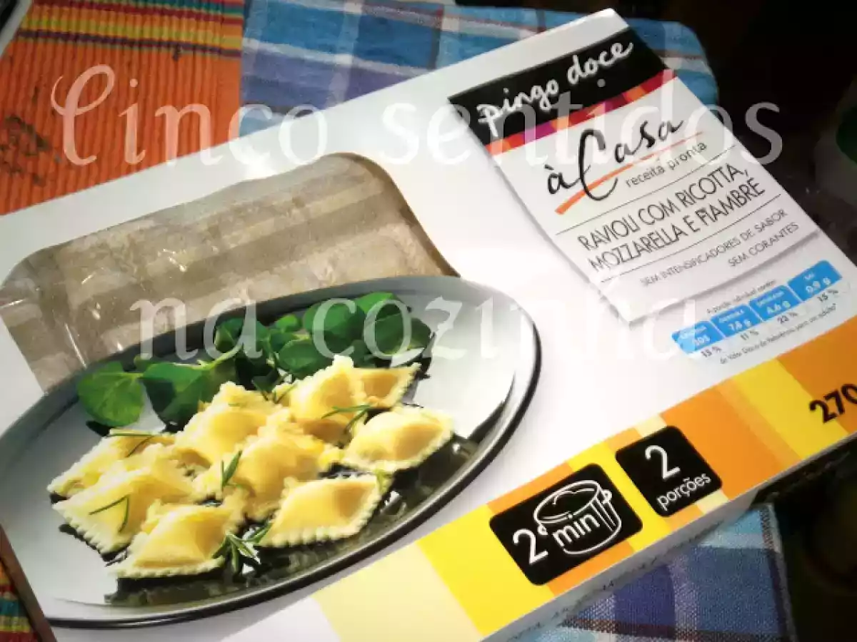 Ravioli com ricotta, mozzarella e fiambre em molho de cogumelos - foto 2