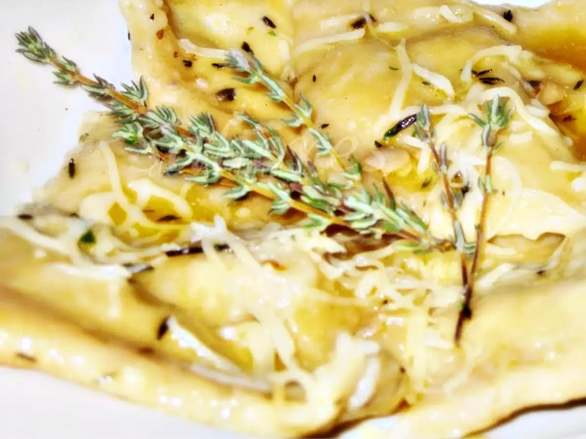Ravioli de ricota, cogumelos, azeitonas e tomilho - foto 2