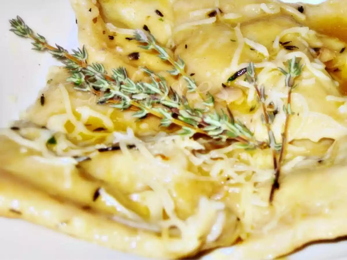 Ravioli de Ricotta Cogumelos Azeitonas e tomilho - foto 2