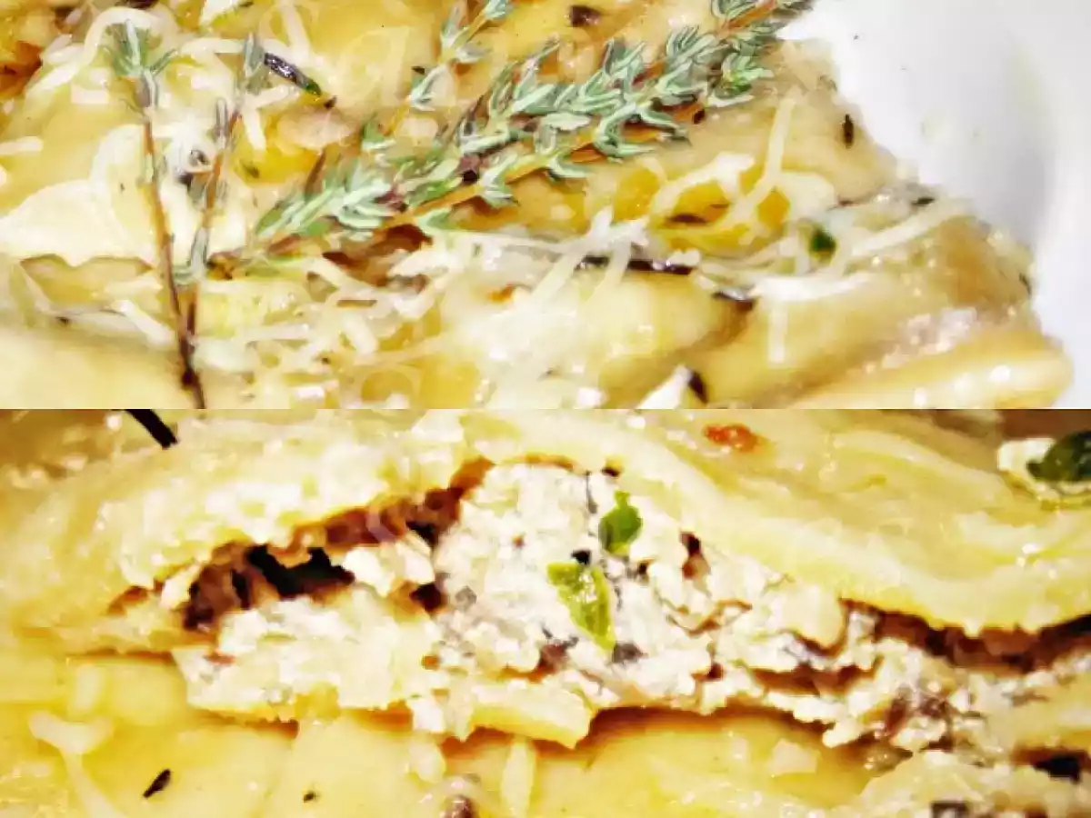 Ravioli de Ricotta Cogumelos Azeitonas e tomilho - foto 3