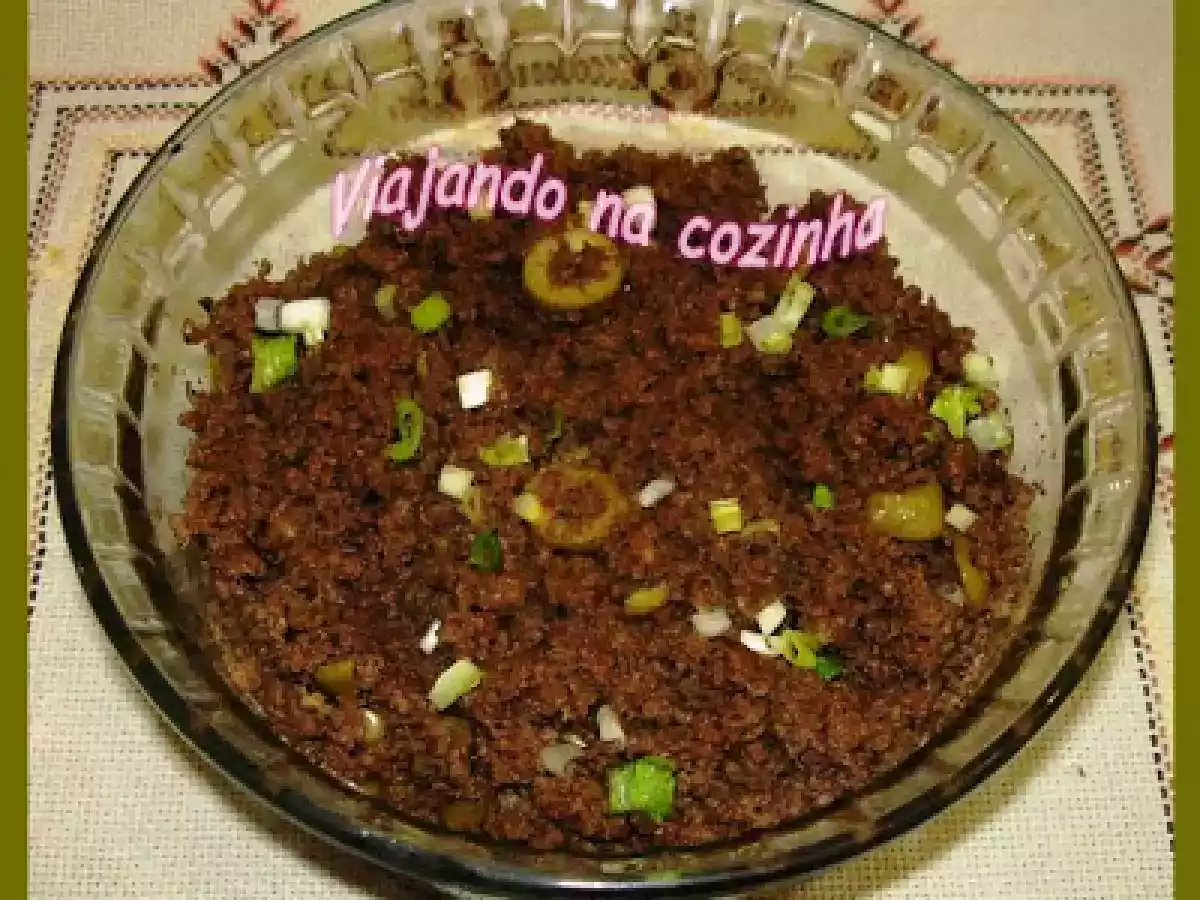 Receita - Carne moída refogada da Cristina