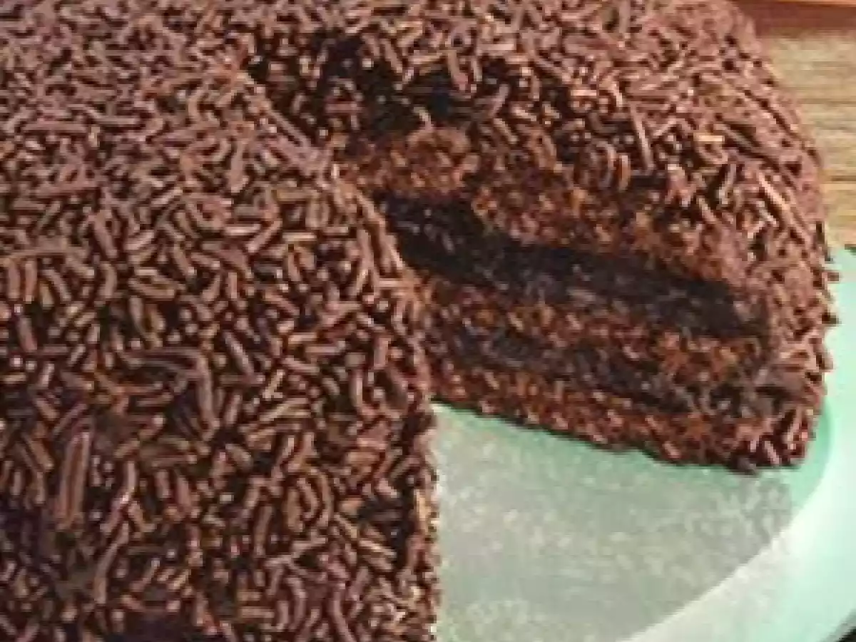 Receita de Bolo Gelado de Brigadeiro