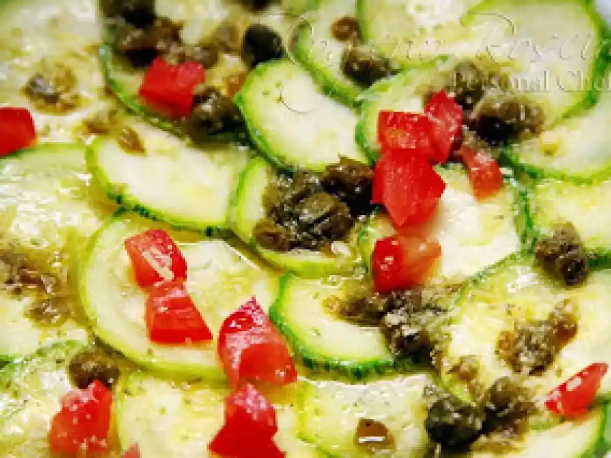 Receita de carpaccio de abobrinha