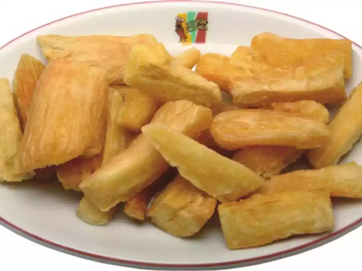 Receita de Mandioca frita com bacon