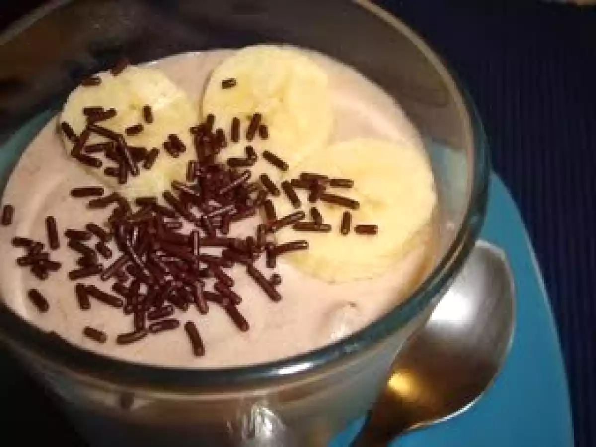 Receita de Mousse de Banana e Chocolate