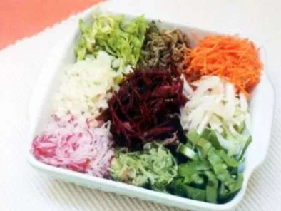 Receita de Salada Colorida de legumes