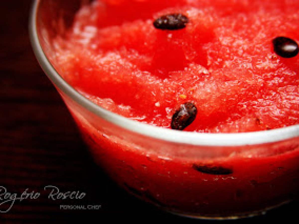 Receita de sorbet de melancia