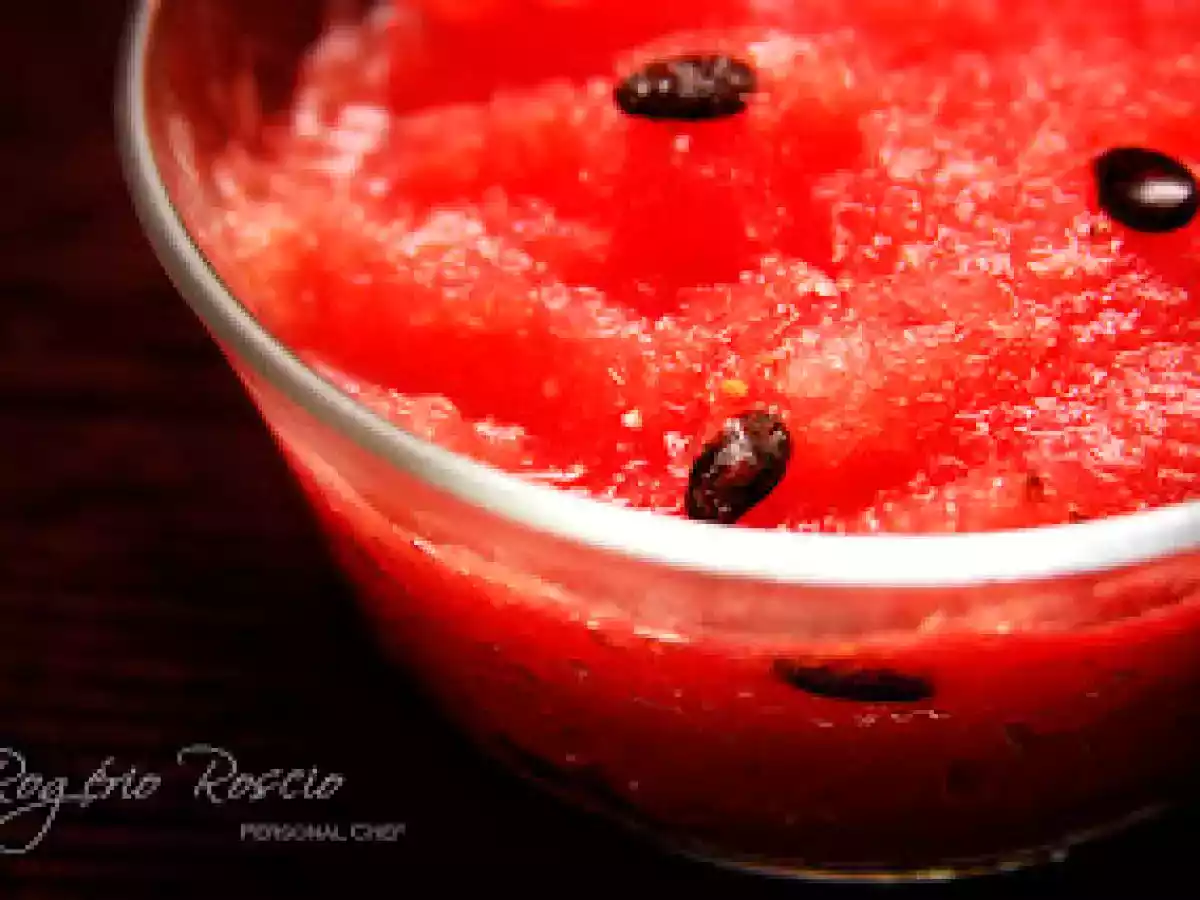 Receita de sorbet de melancia