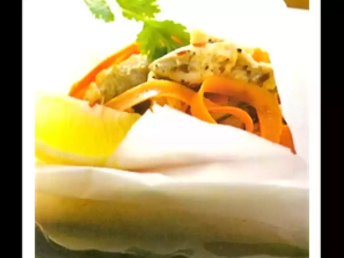 Receita de verão: Papillotes de frango, cenoura e cominho!!!