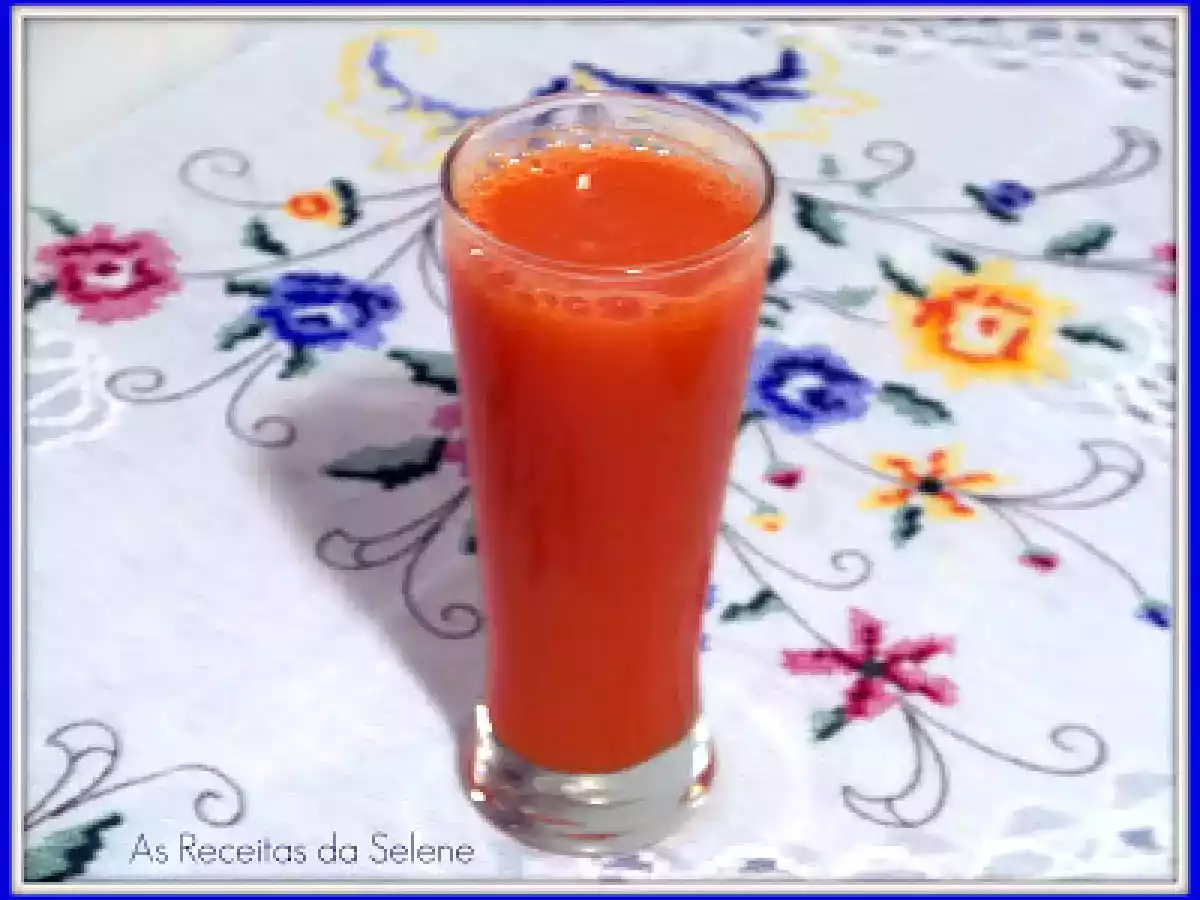 Refresco de Mel e Cenoura