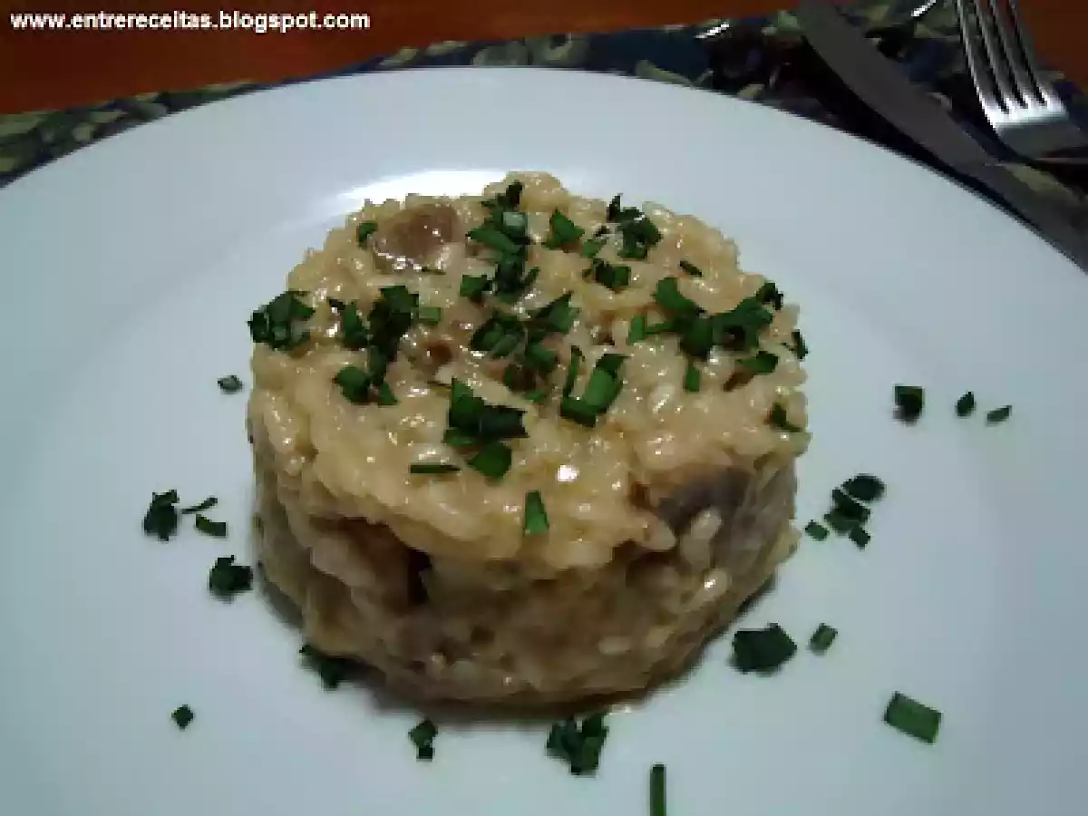 Risoto com filé mignon e gorgonzola