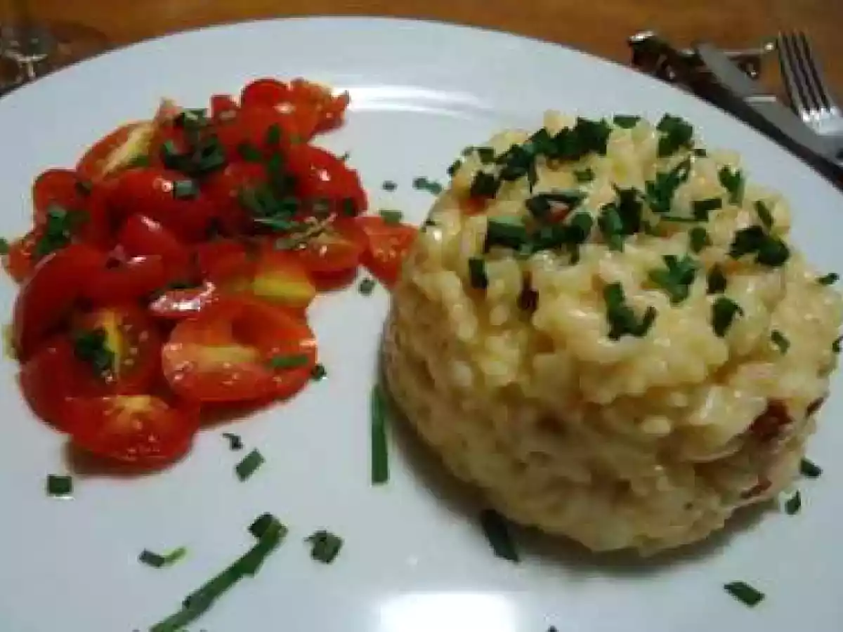 Risoto com queijo de cabra e tomates - foto 2