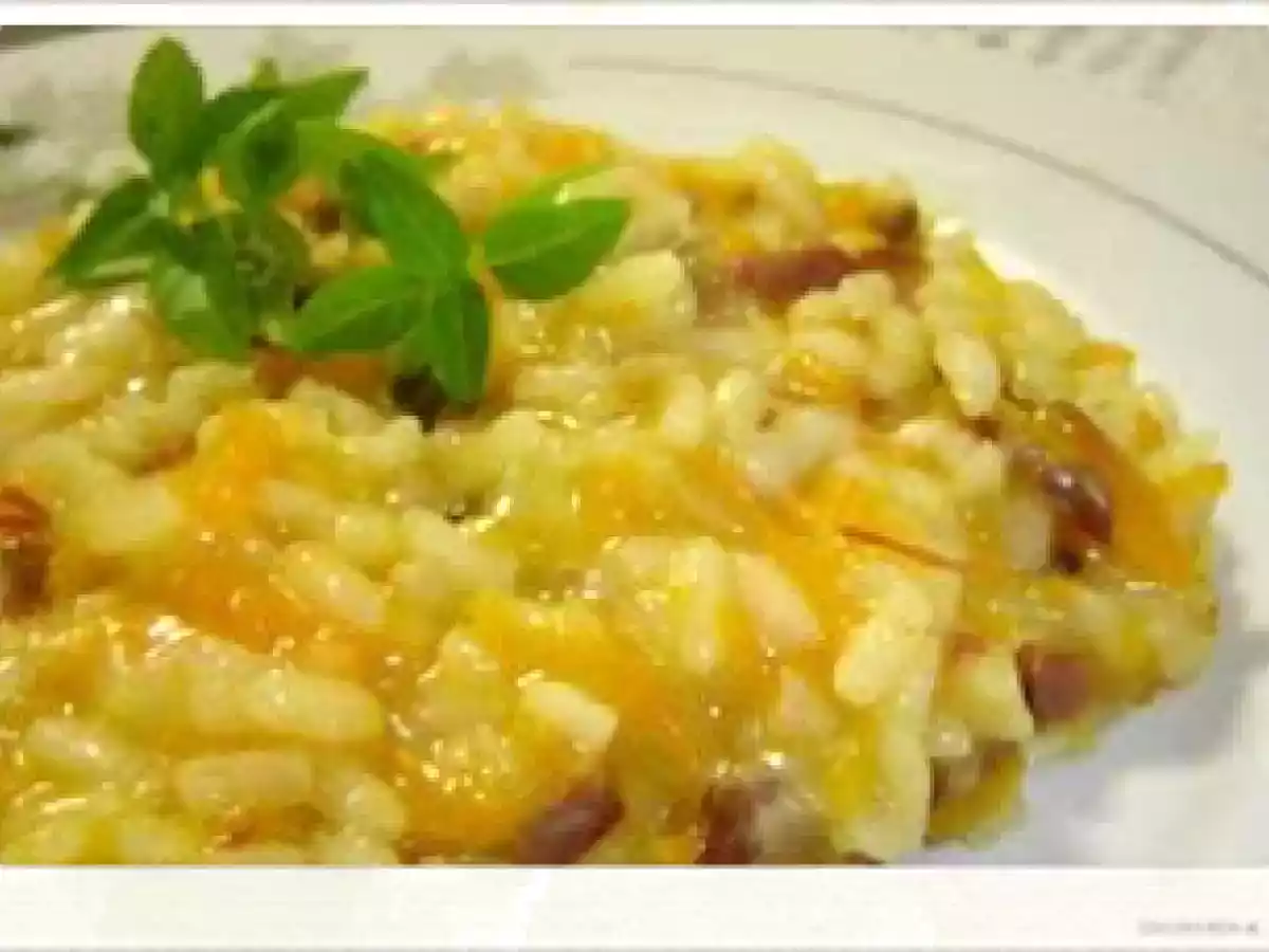 Risoto de Abóbora Hokaido e Passas