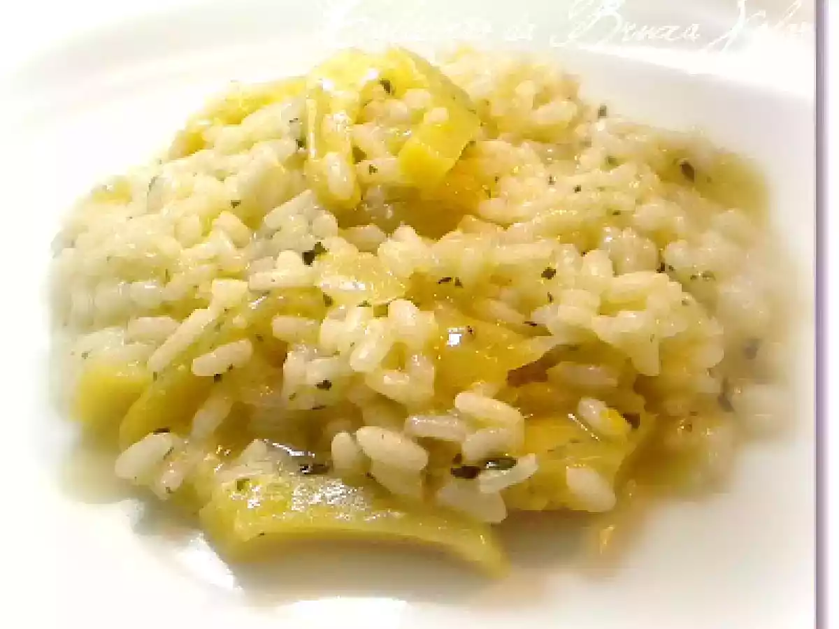 Risoto de alcachofra