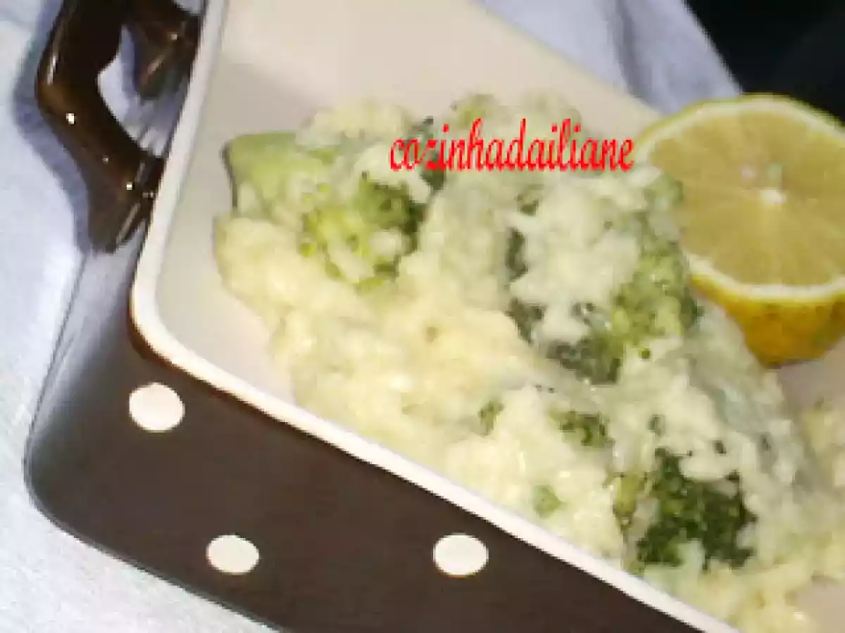 Risoto de brocolis ninja, alho poró e limão - foto 2