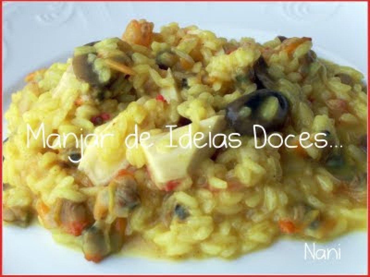 Risoto de Camarão, Berbigão e Especiarias