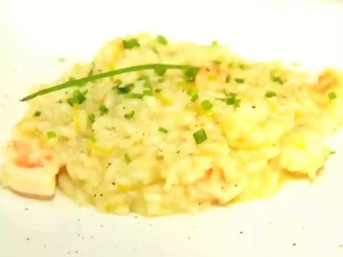 Risoto de Camarão com Alho Poró
