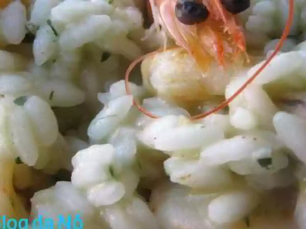 Risoto de Camarão e Gengibre