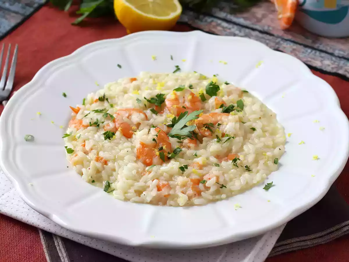 Risoto de camarão e limão, um prato elegante e fácil