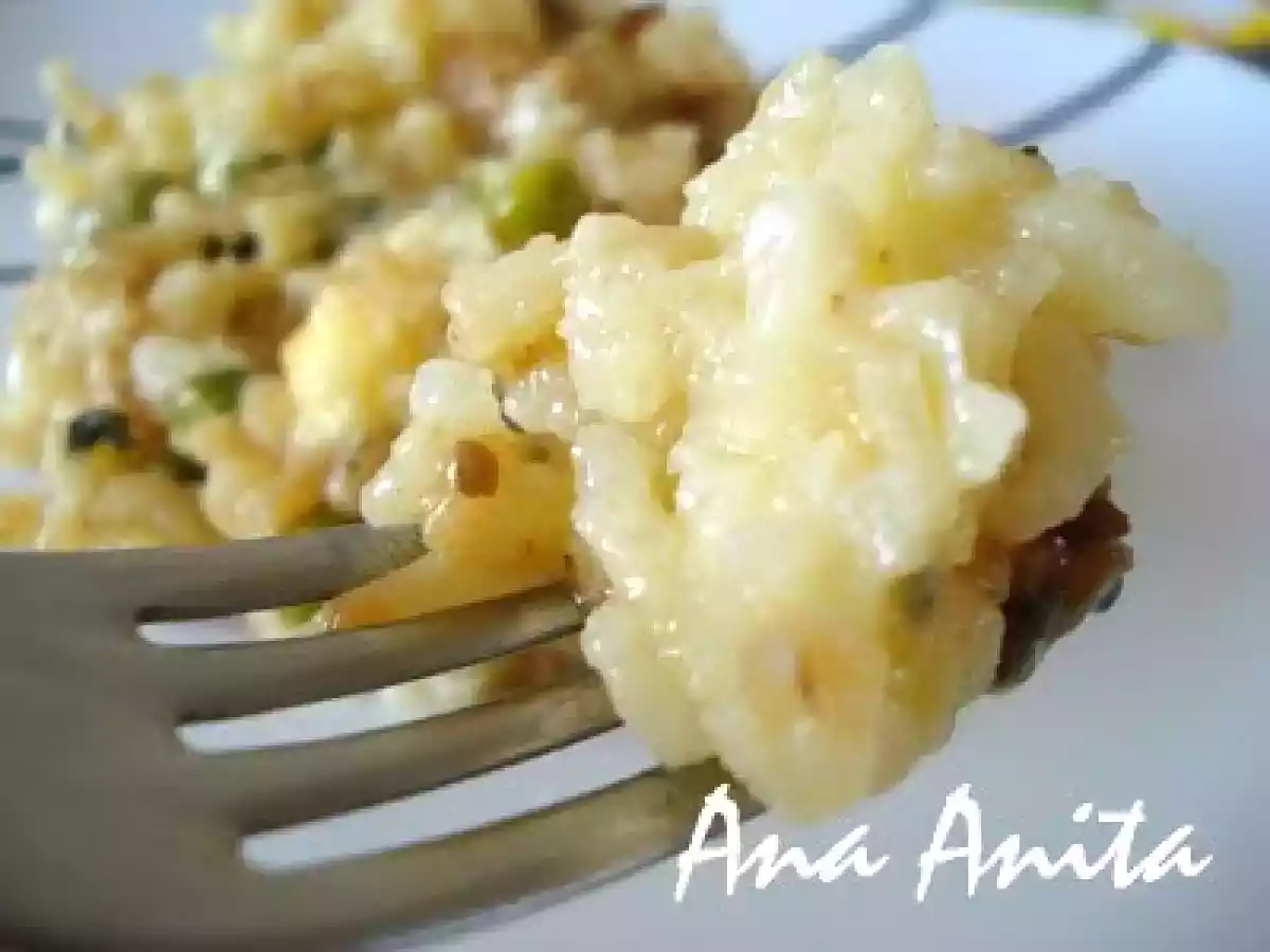 RISOTO DE ERVILHAS E PARMESÃO